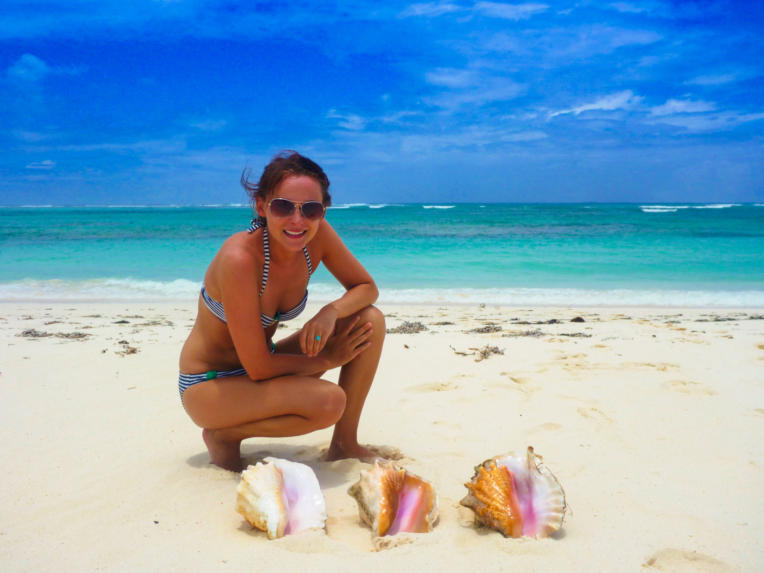 Before you ask, no, we did not pull these from the water. The locals did, we simply admired them, and there were thousands more happily grazing in the shallows.