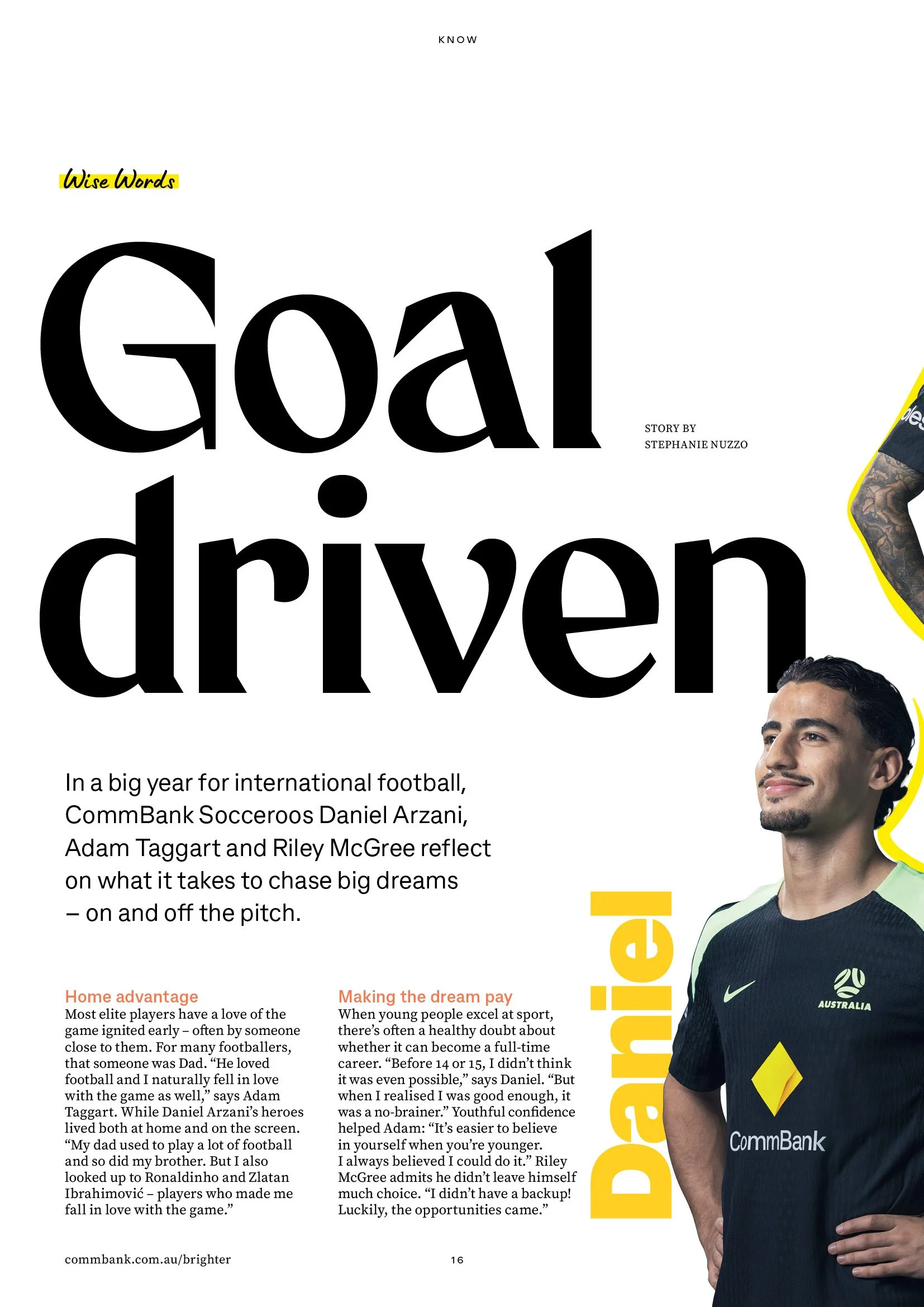 Wise Words with the Socceroos