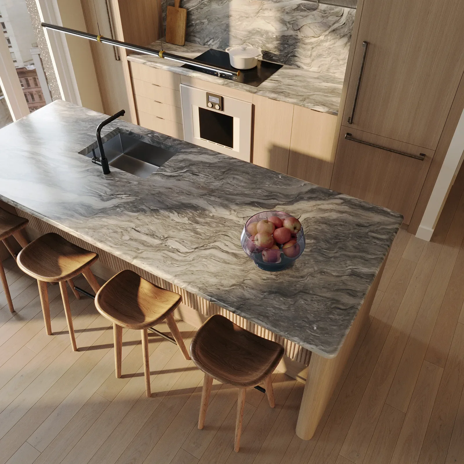 VITA New York Gaggenau 厨房与中岛