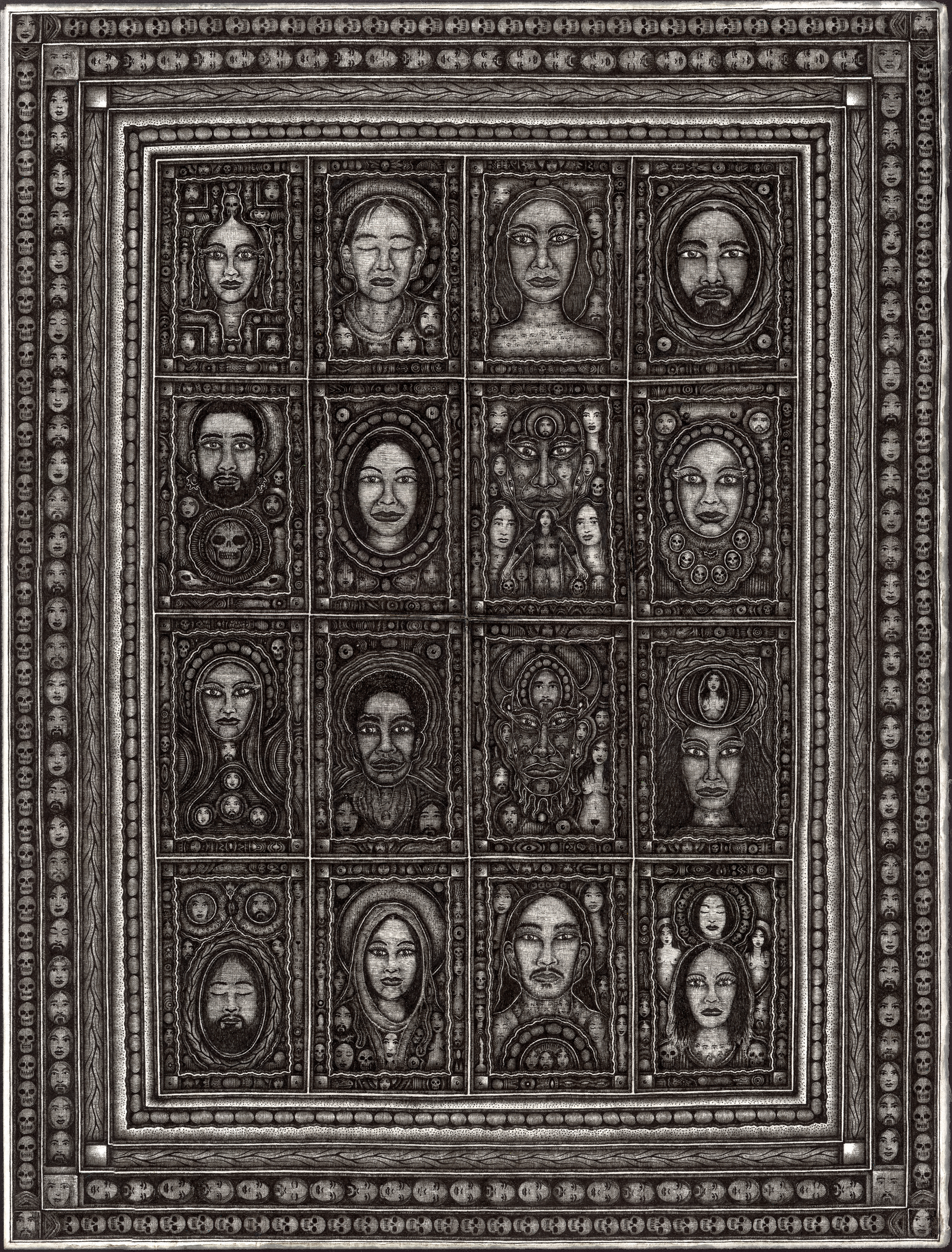Untitled, 2013, #13XL1 ink on Japanese paper 25 x 19 in. (64 x 48 cm)