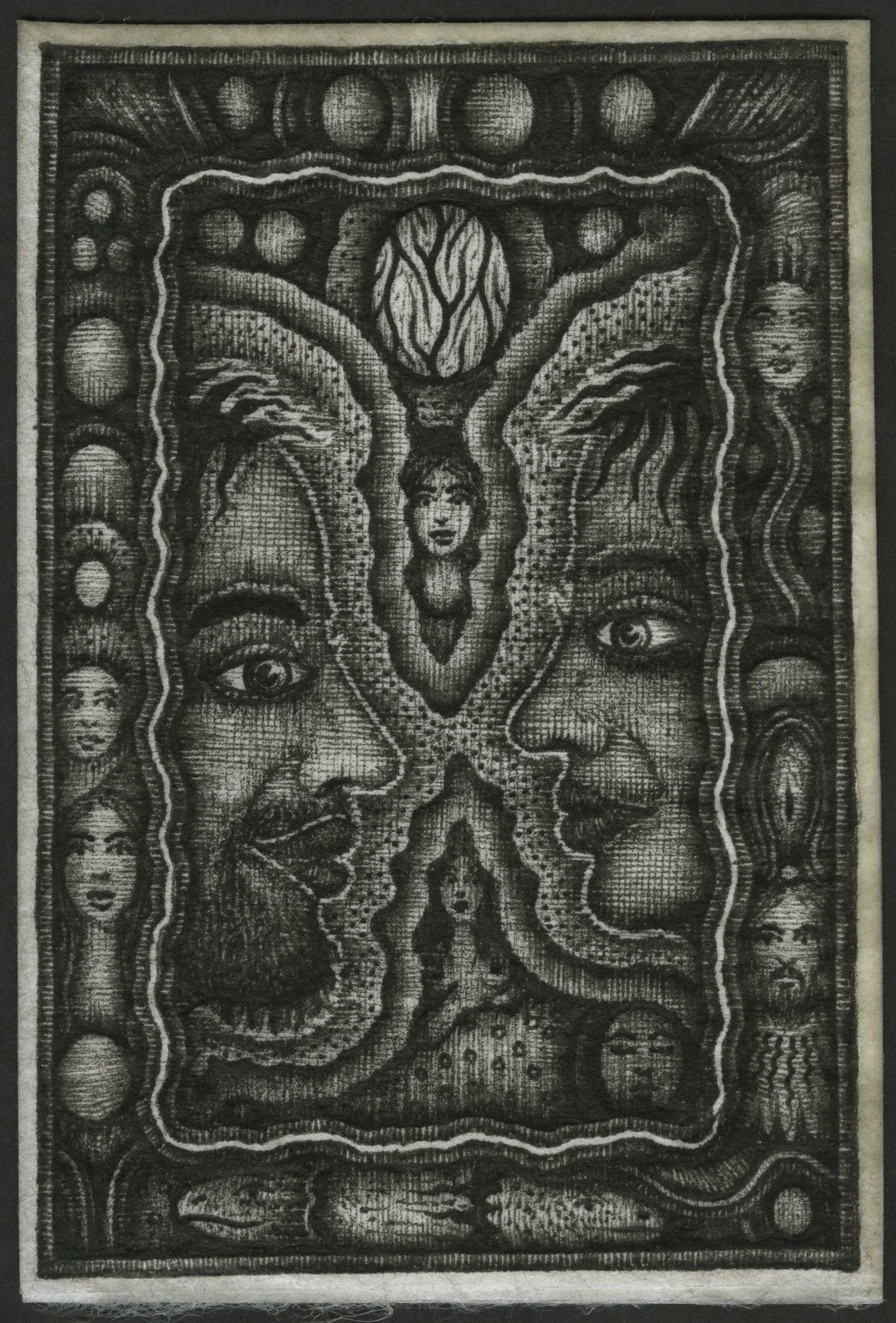 Untitled, 2017, #17XXS3 ink on Japanese paper 4.75 x 3.2 in. (12 x 8 cm)