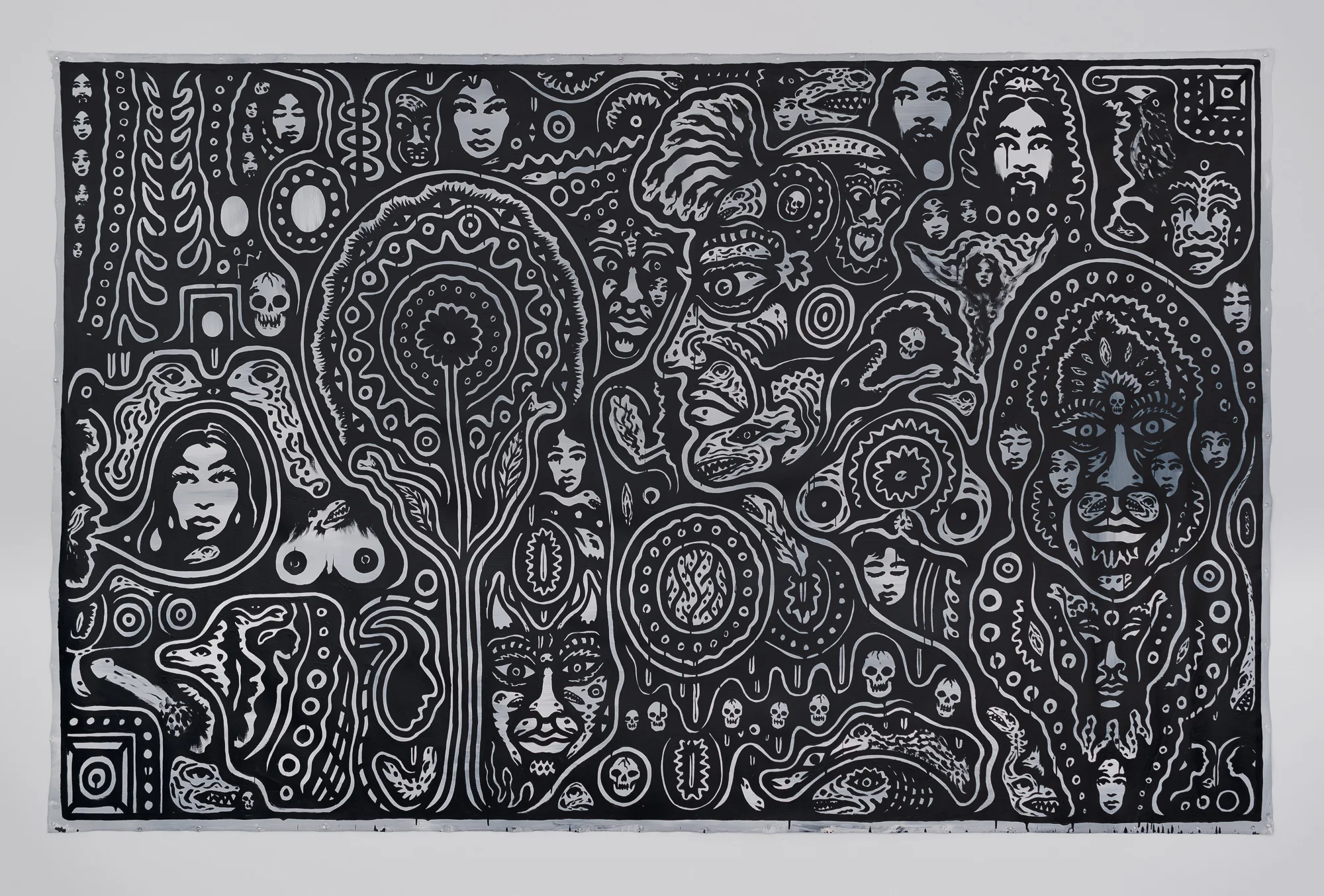 Untitled, 2019, #19-2 acrylic on canvas 83x131 in. (210x332 cm)