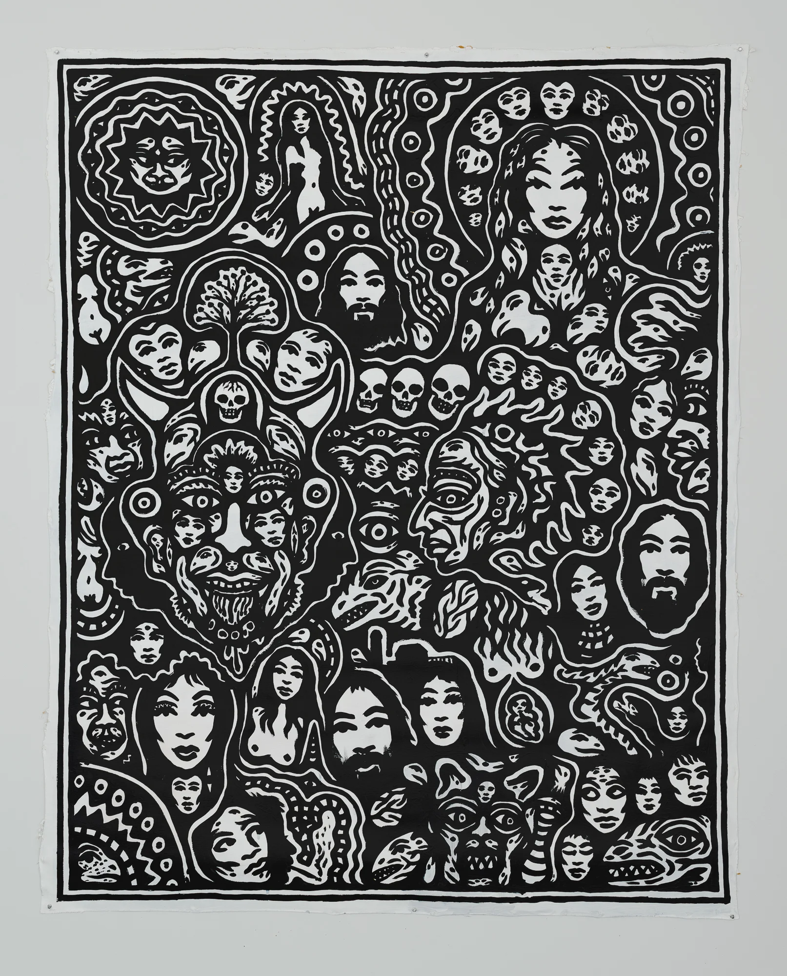 Untitled, 2015, #15-5 acrylic on canvas 84x63 in. (213x160 cm)