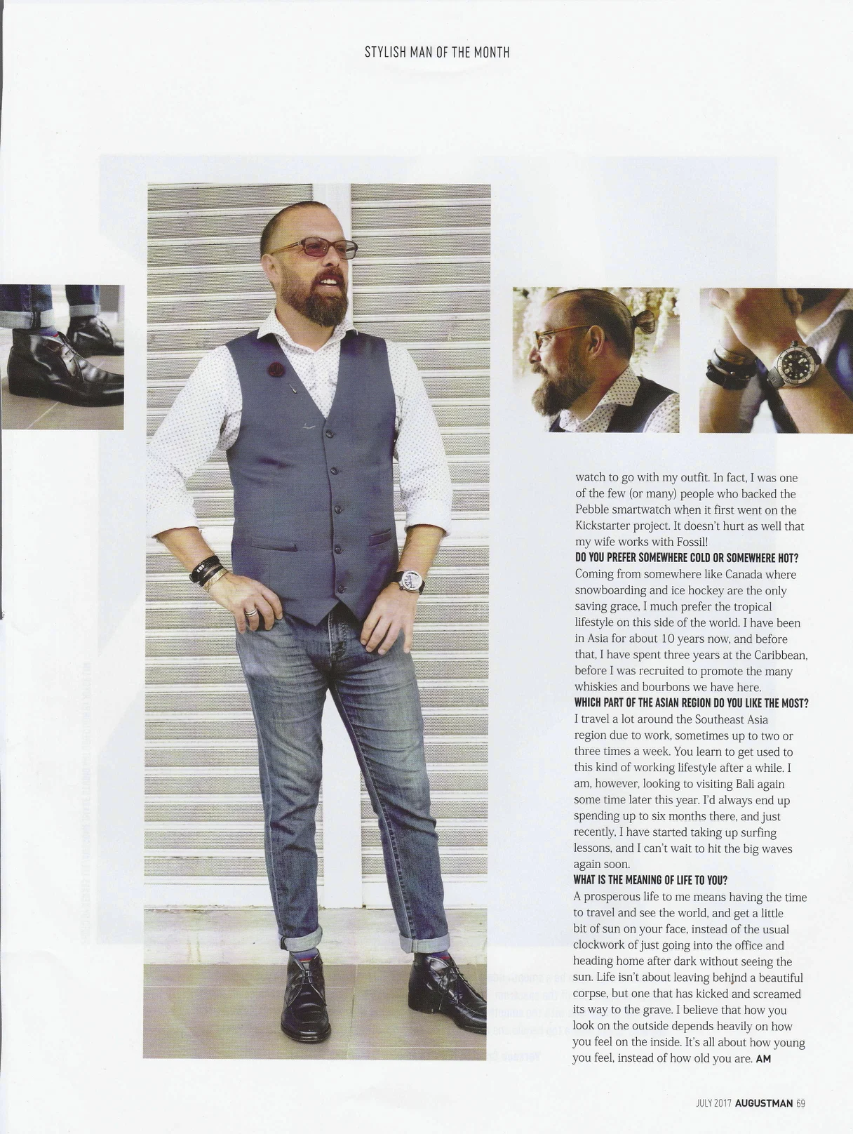 Augustman: Stylish man of the the month