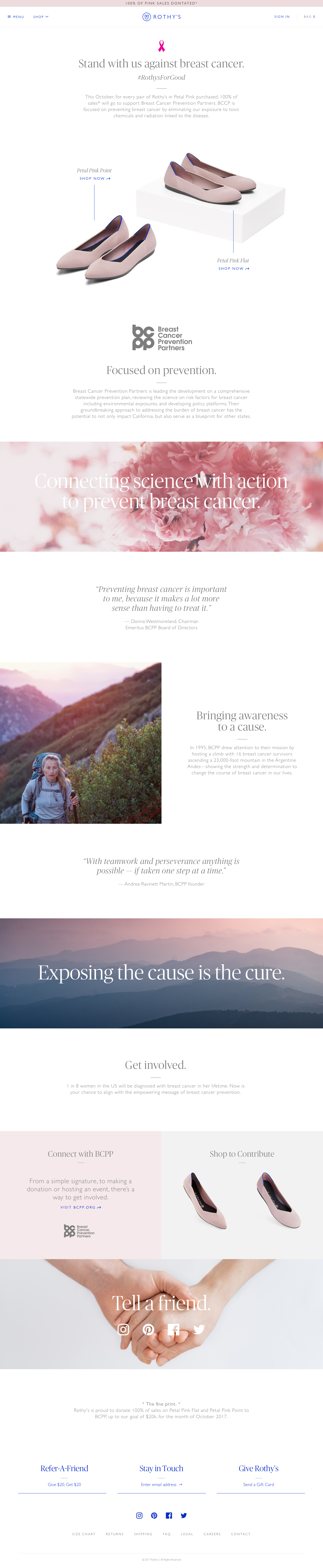 Landing Page, Desktop