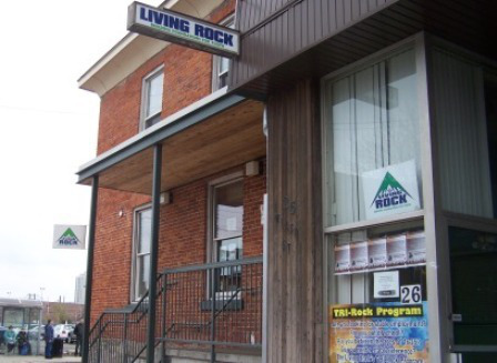 Living Rock Youth Ministries Living Rock is a faith-based outreach to at-risk youth in Hamilton's downtown core.