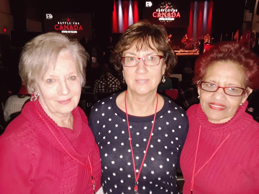 Phyllis, member of GOHOP’s core team, with friends of Canadian Houses of Prayer.