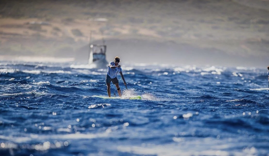 Dews in action in the 2017 edition of the Molokai2Oahu race.