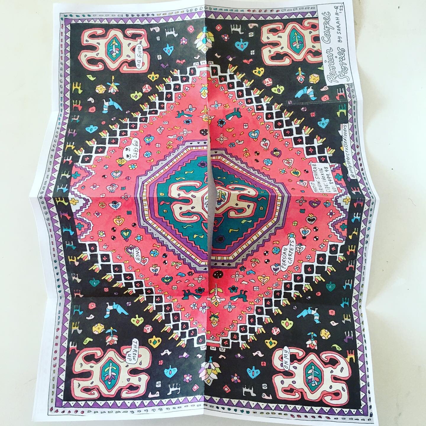 ' Persian Carpet Stories' - Shiraz story unfolded 🐾🦚🐾