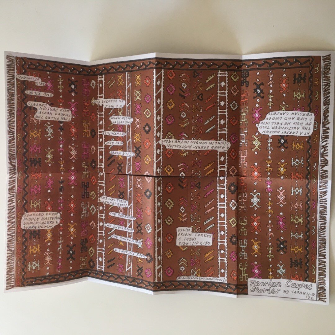 'Persian Carpet Stories' - Kilim story 🤎🦚🤎 let me know if you would like a copy.