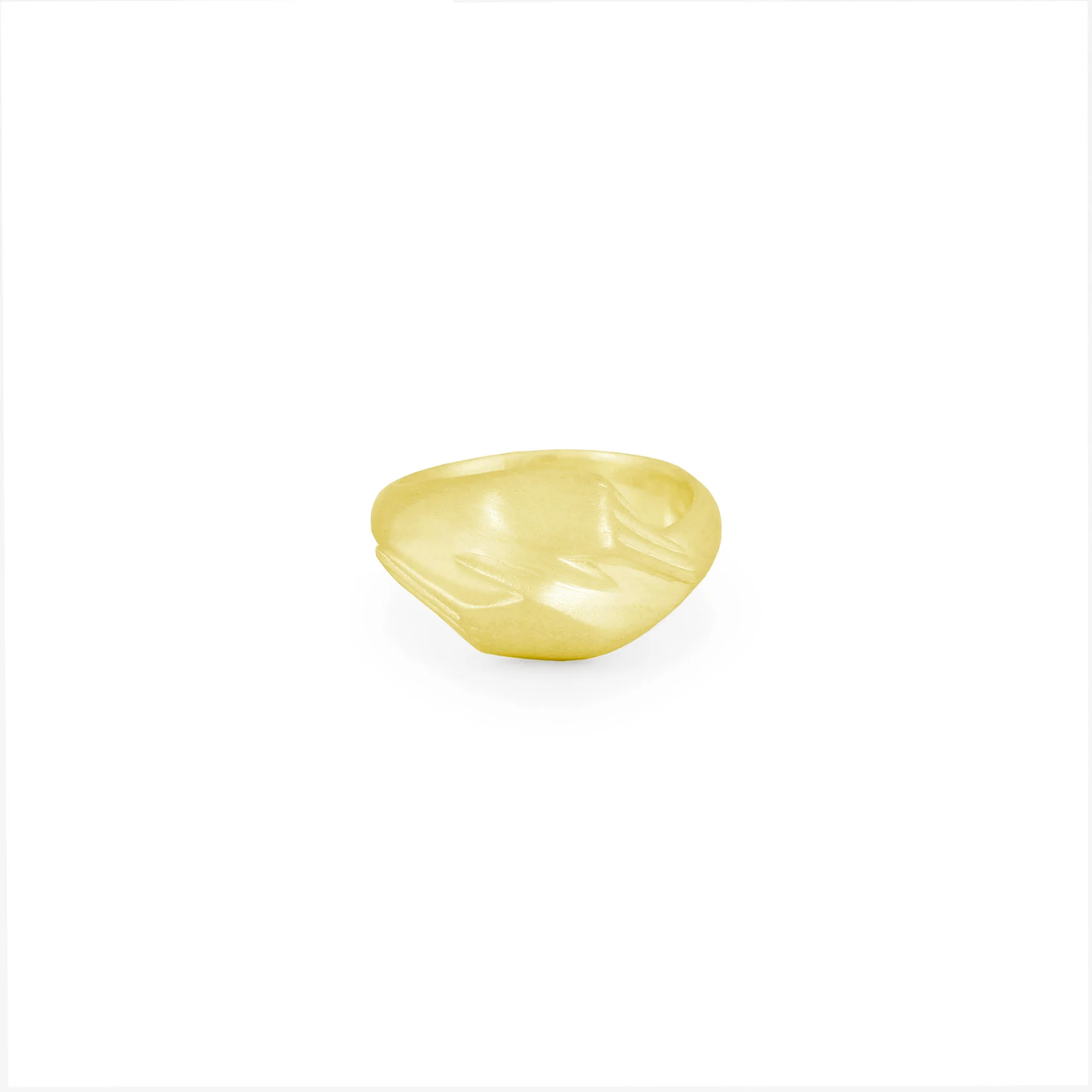 Holding hands Gold Matt Ring Square White.jpg