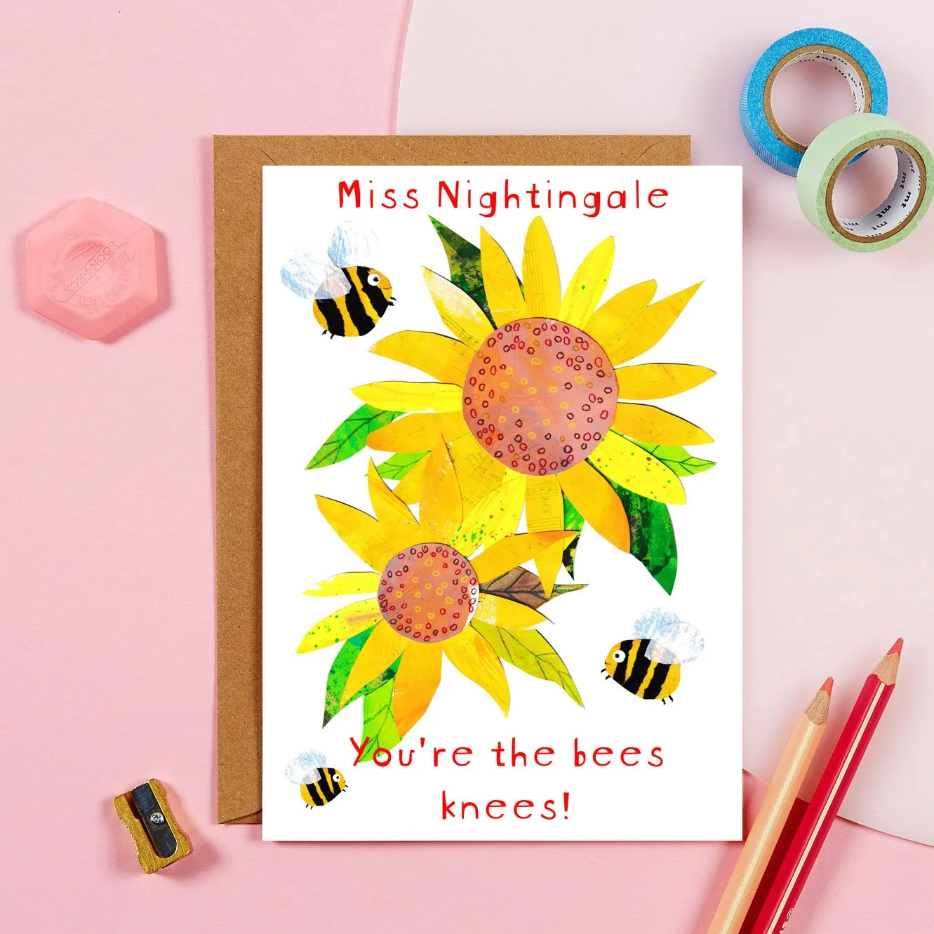 Bees knees teacher card www.awesomemamaillustration.com Promo 2023.jpg