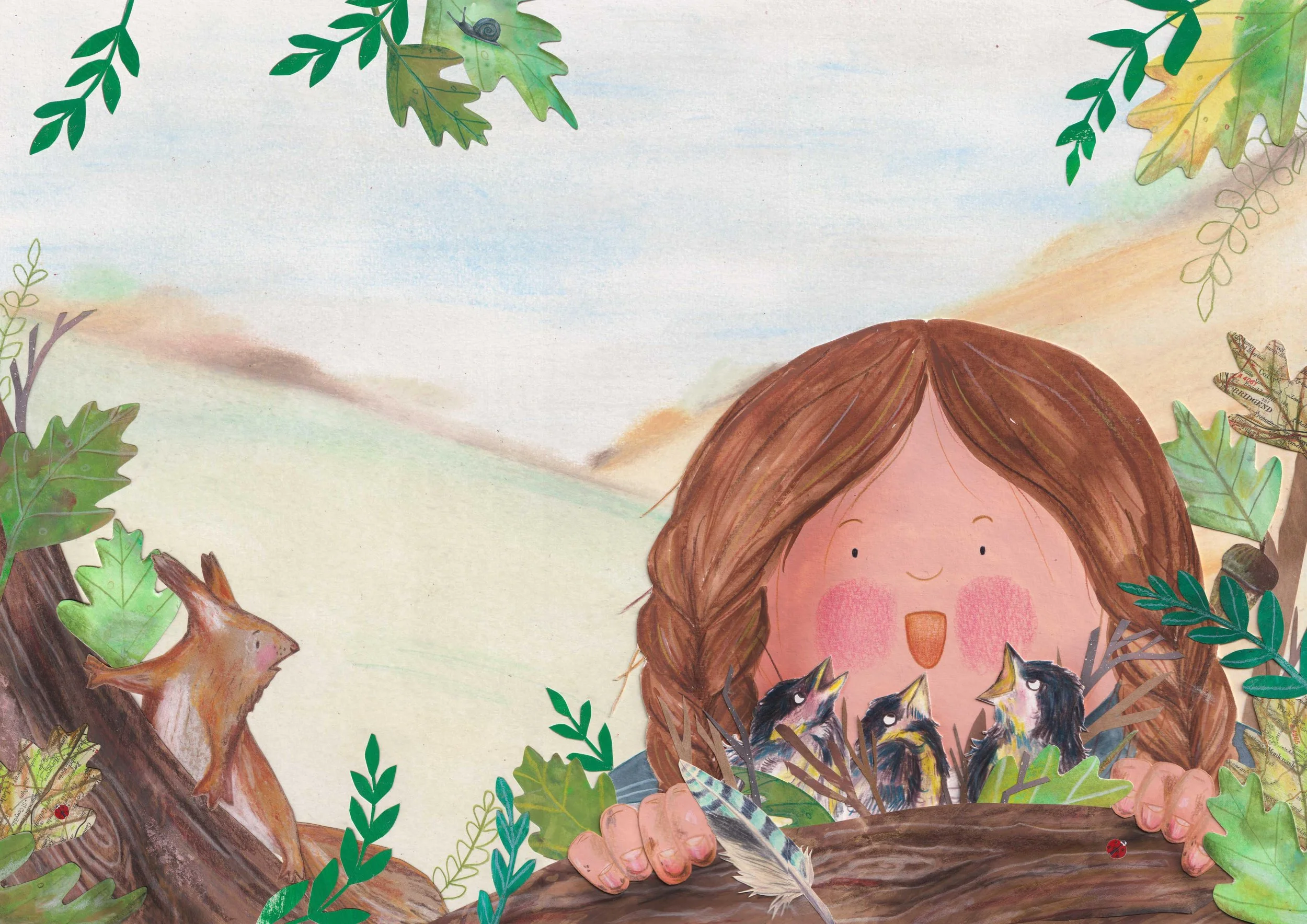 Dorothea birds nest www.swmillustration.com picture book illustration collage UK.jpg
