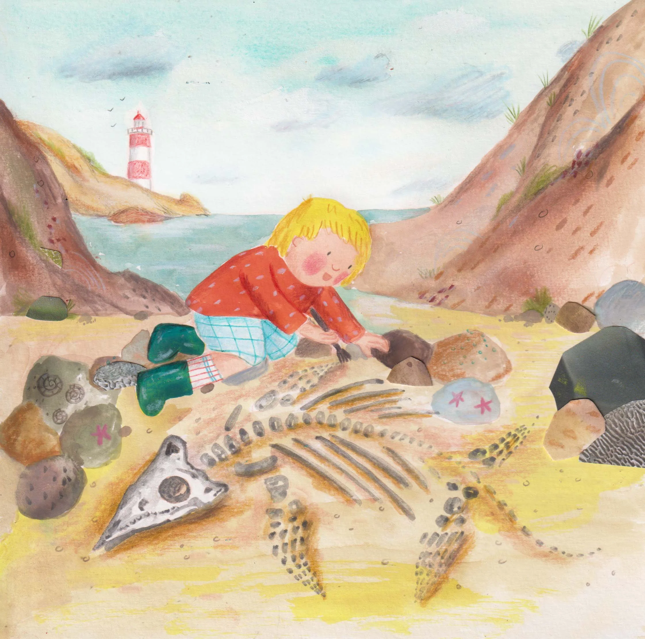 Fossil hunting boy illustration www.swmillustration.com picture book illustrator.PS Cleaned.jpg