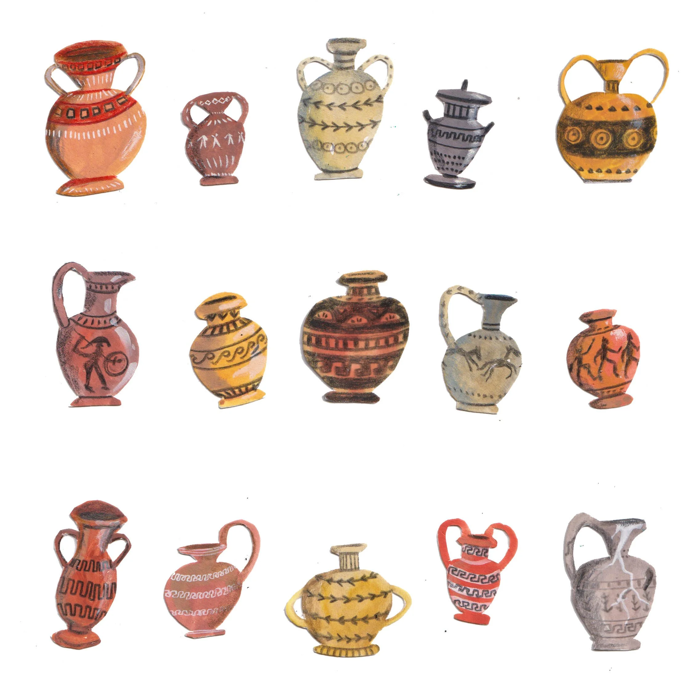Greek pottery historical illustration www.swmillustration.com picturebook jpeg.jpg
