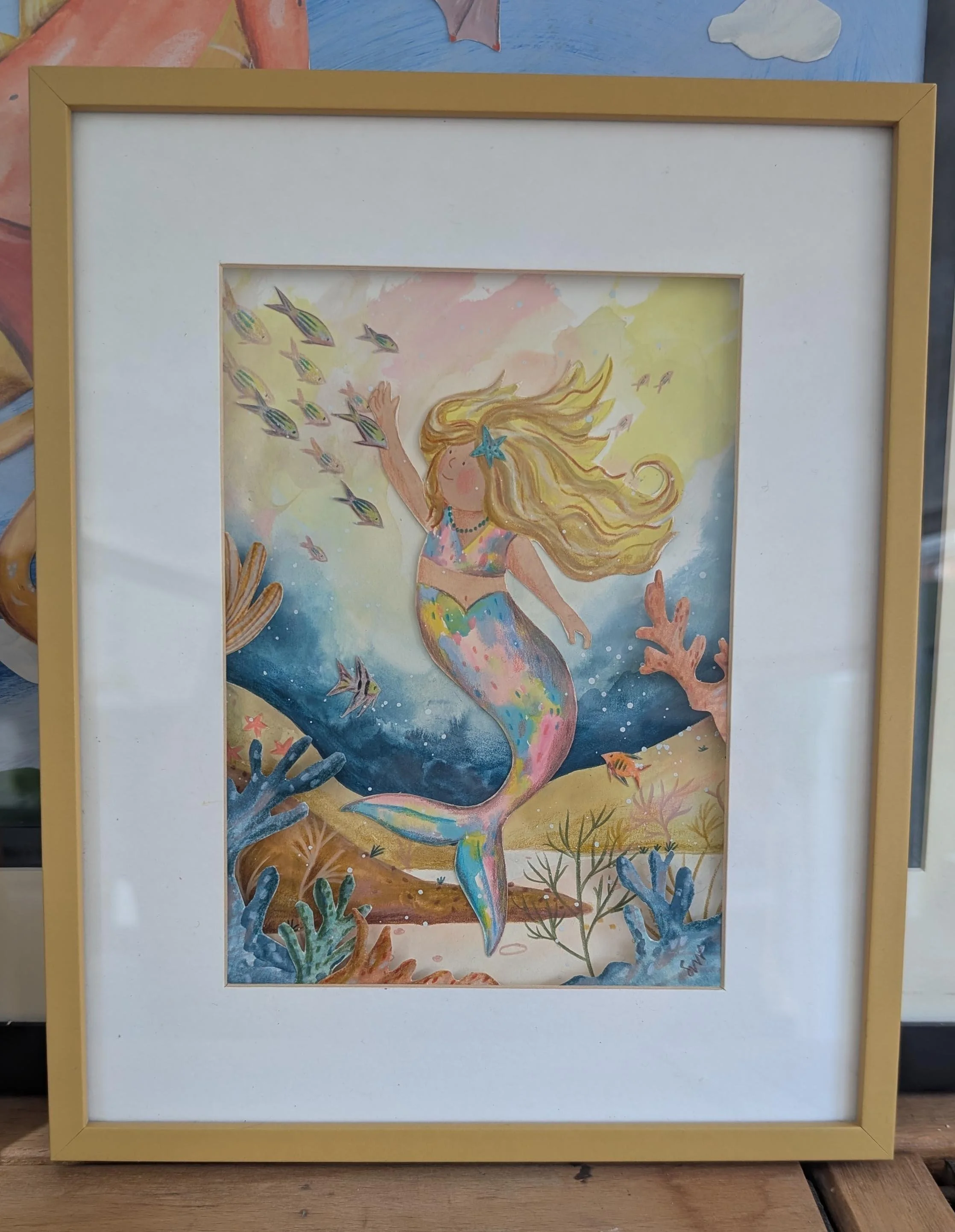 Mermaid original art www.swmillustration.jpg