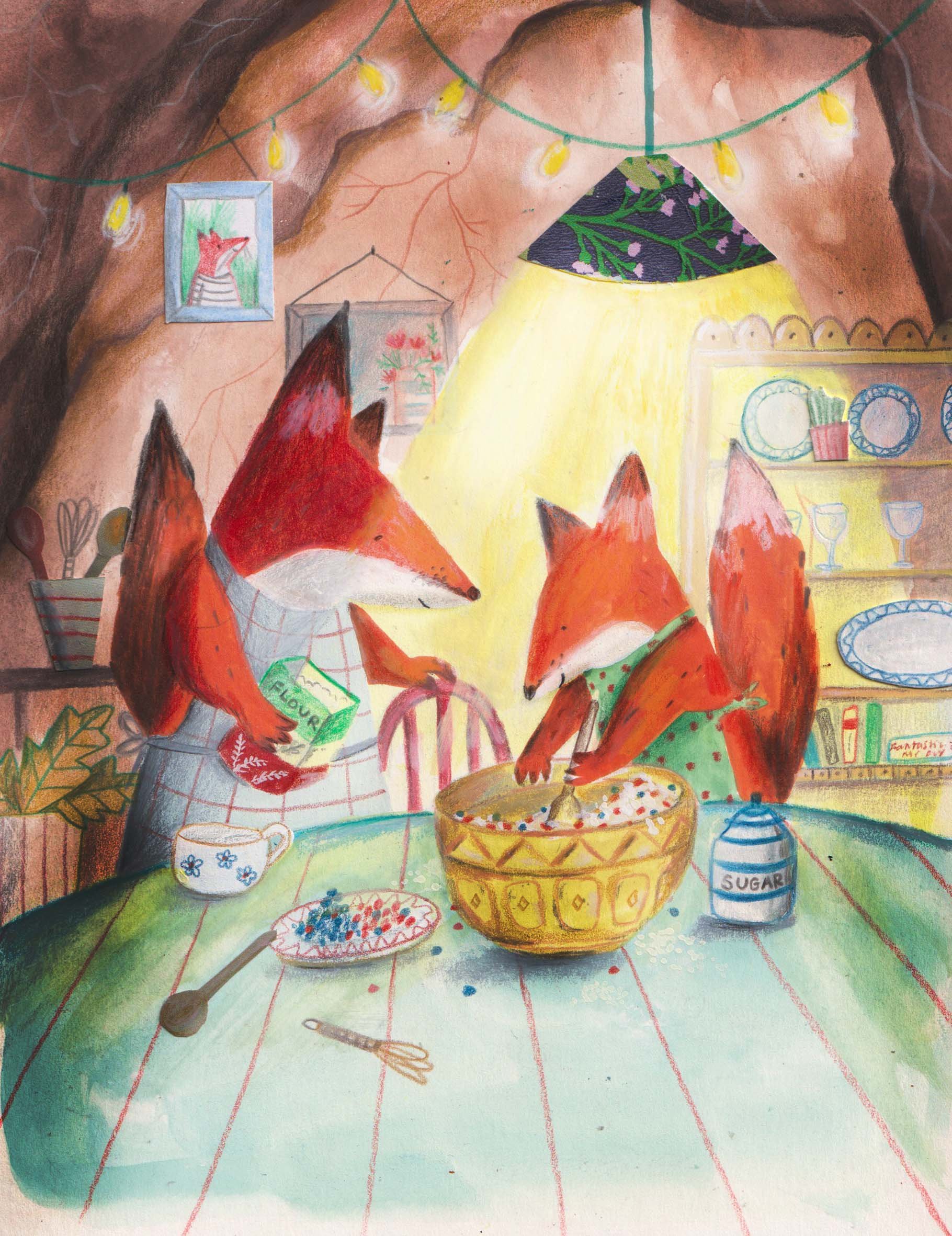 Fox picture book illustration - baking - www.swmillustration.com JPEG.jpg