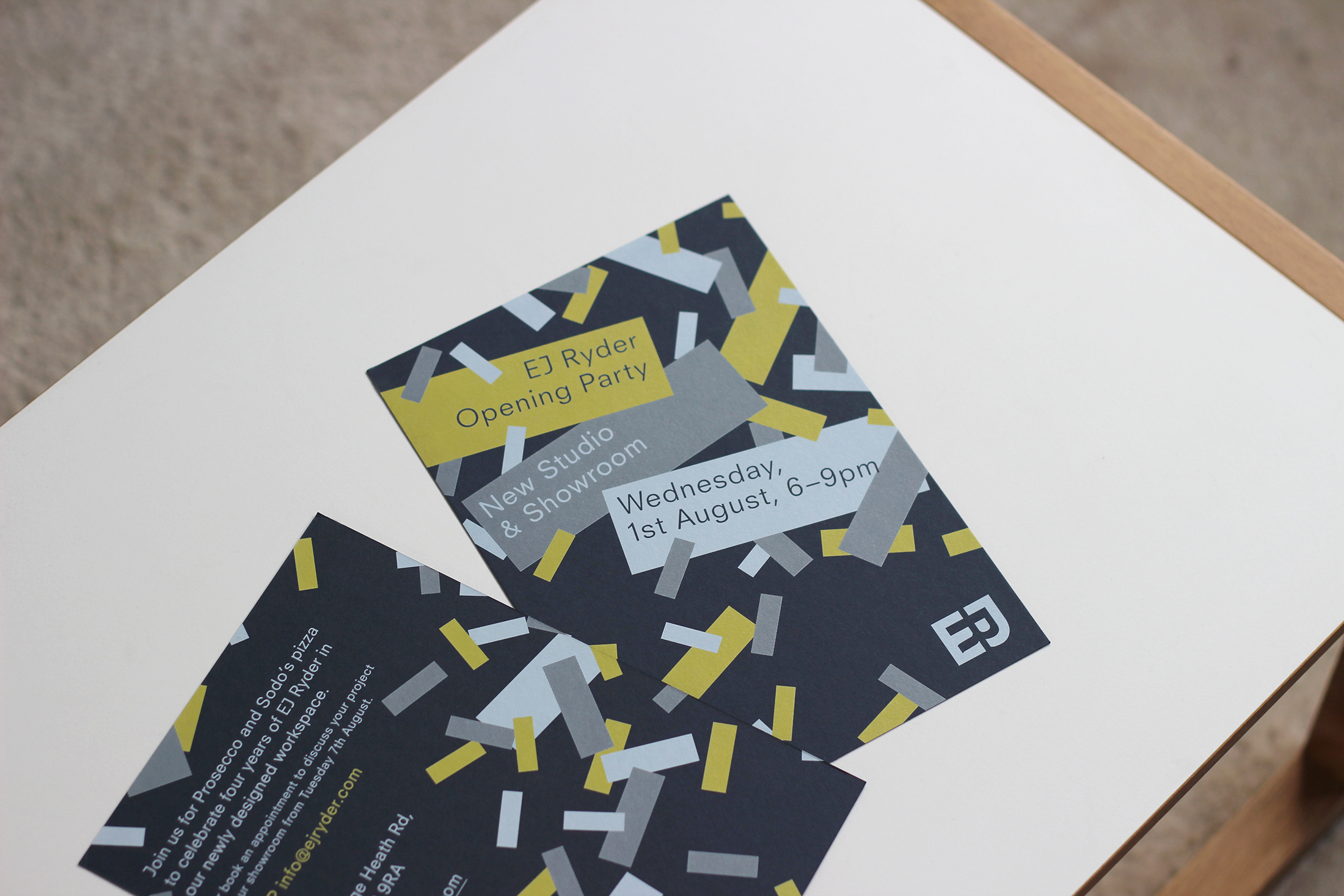 Alan Clarke-Symonds_graphic design_EJ Ryder_private view_party_invite design_London_GF Smith_Colourplan_White ink printing.jpg