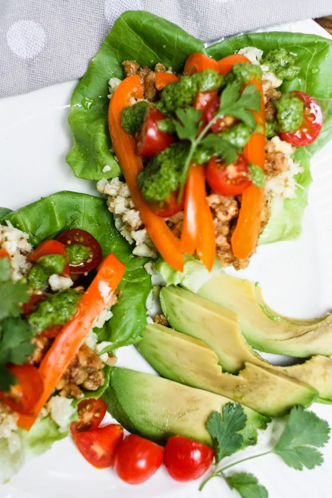 Veggie Tacos with Walnut Meat