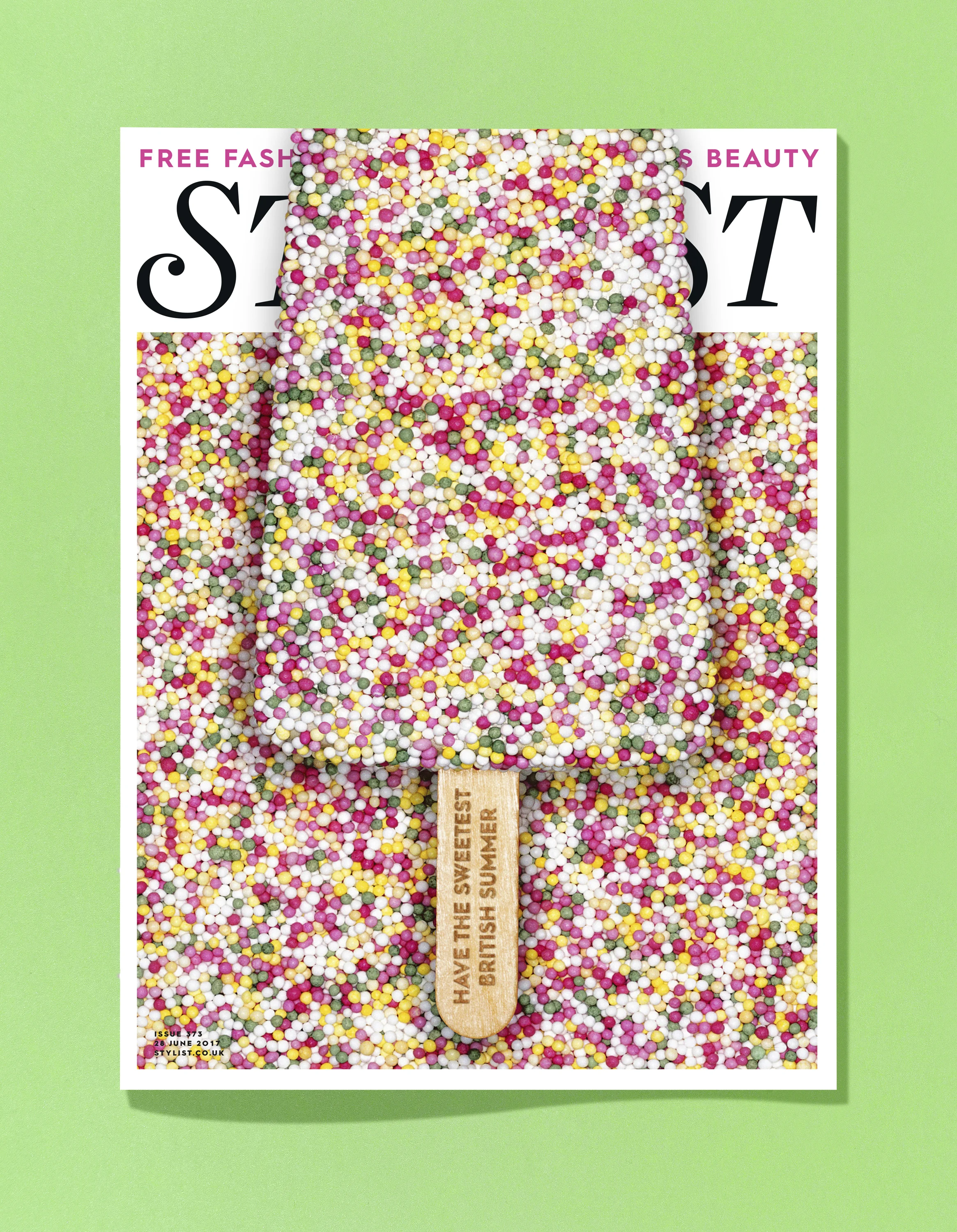 A clever crop and a headline etched into the stick of the lolly makes this cover extra fab.