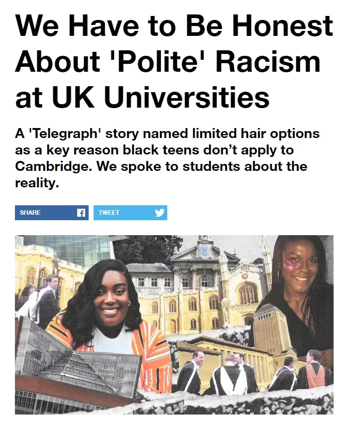 We Have to Be Honest About 'Polite' Racism at UK Universities - VICE