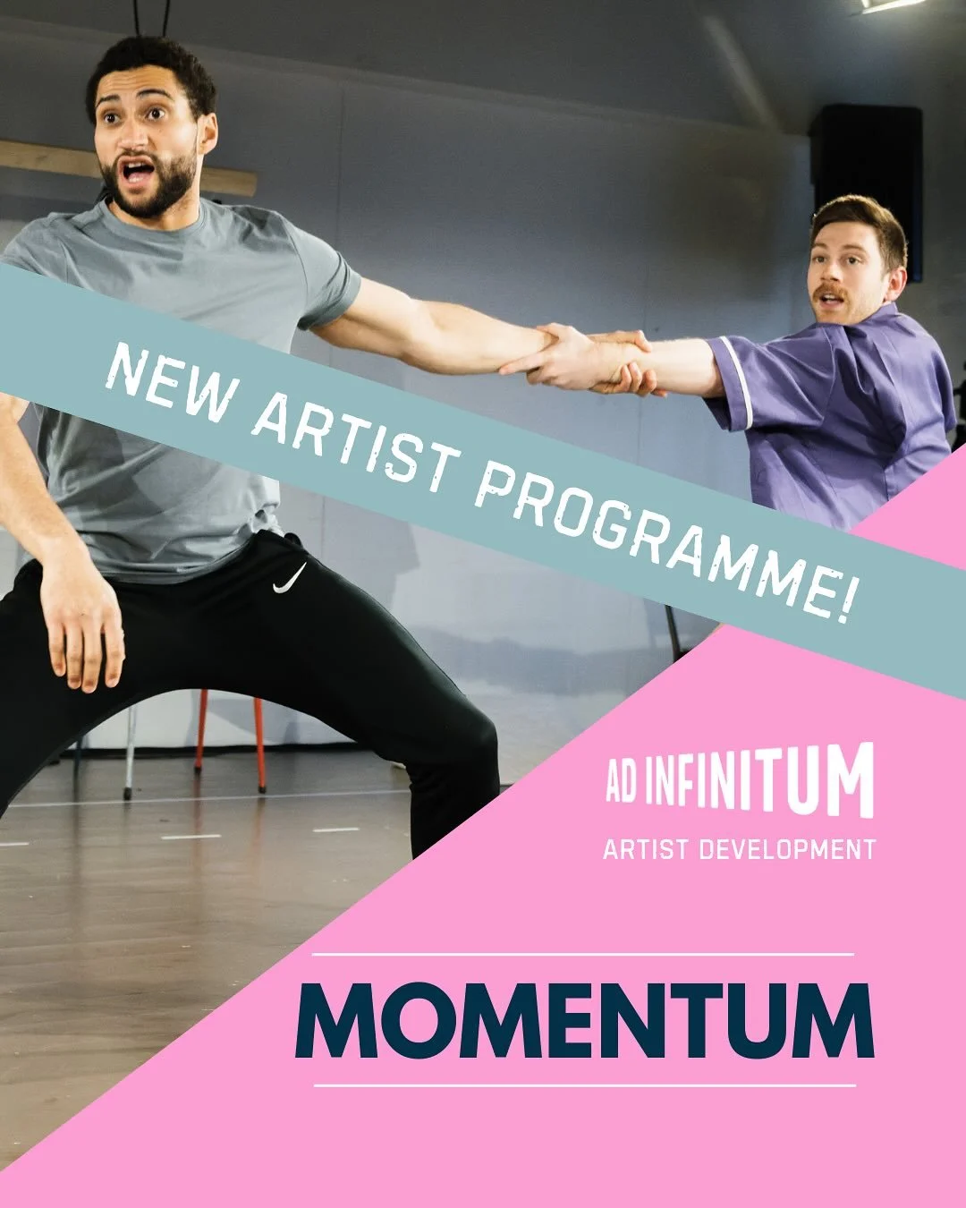 💥 Momentum: a new programme for artists 💥

We&rsquo;re bringing together 4-6 theatre makers to create an artistic community to facilitate peer support, develop devising skills, and foster creative and producing feedback. The programme will run from