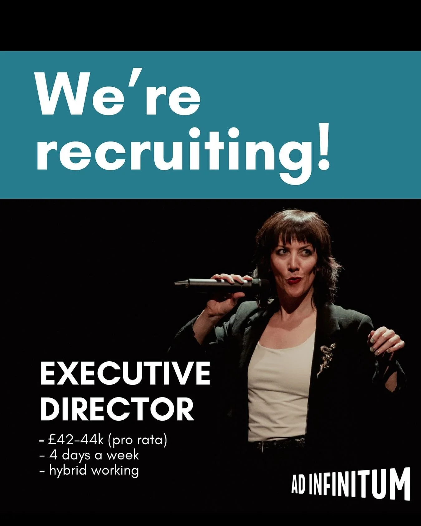 We&rsquo;re recruiting! Could you be our next Executive Director?

We&rsquo;re looking for a creative, strategic and ambitious arts leader to join our small and friendly team. This is an opportunity to have a real, measurable impact on the next stage
