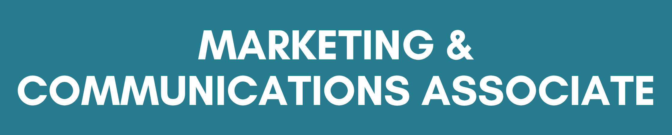 Banner: Marketing & Communication Associate