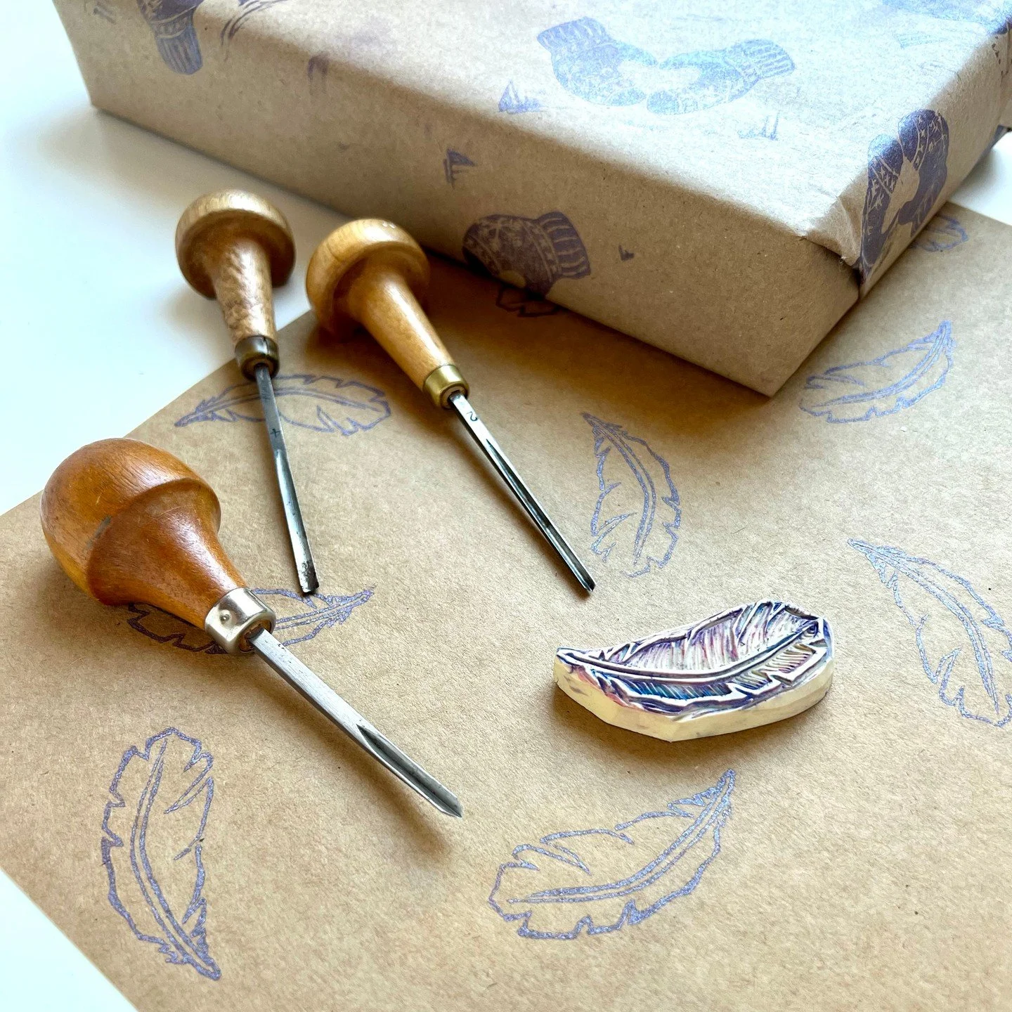 Get into the holiday spirit on Thursday, December 4th from 6 - 8 pm with artist Erica Qualey! Using simple lino block carving and stamping techniques, you&rsquo;ll create beautiful, one-of-a-kind papers perfect for gift wrapping. Sip complimentary wi