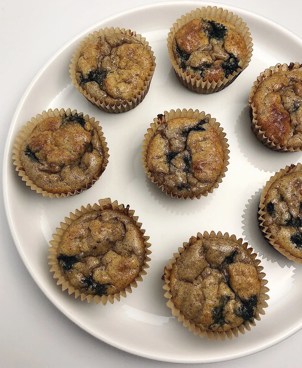 5-Ingredient Blueberry Tahini Muffins