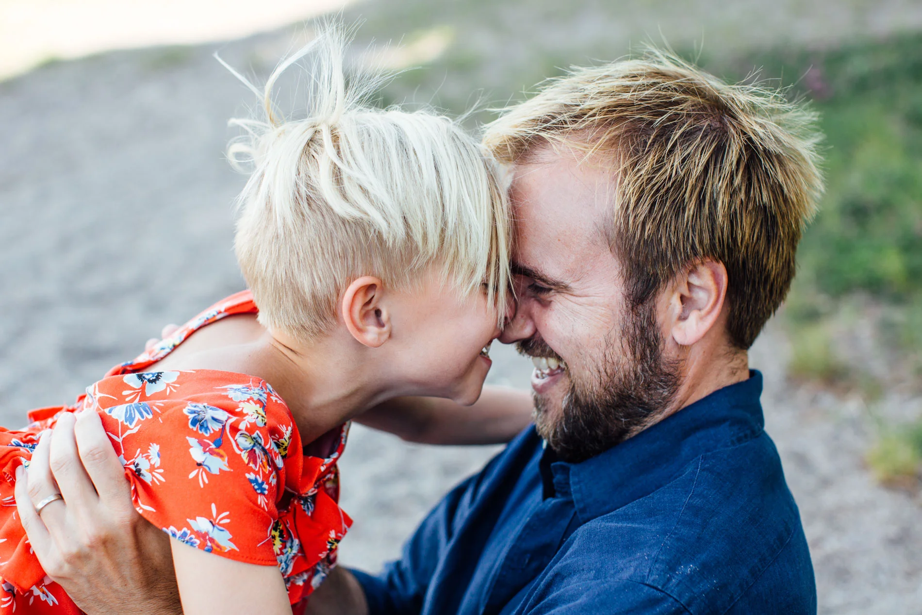 dotter, pappa, foto