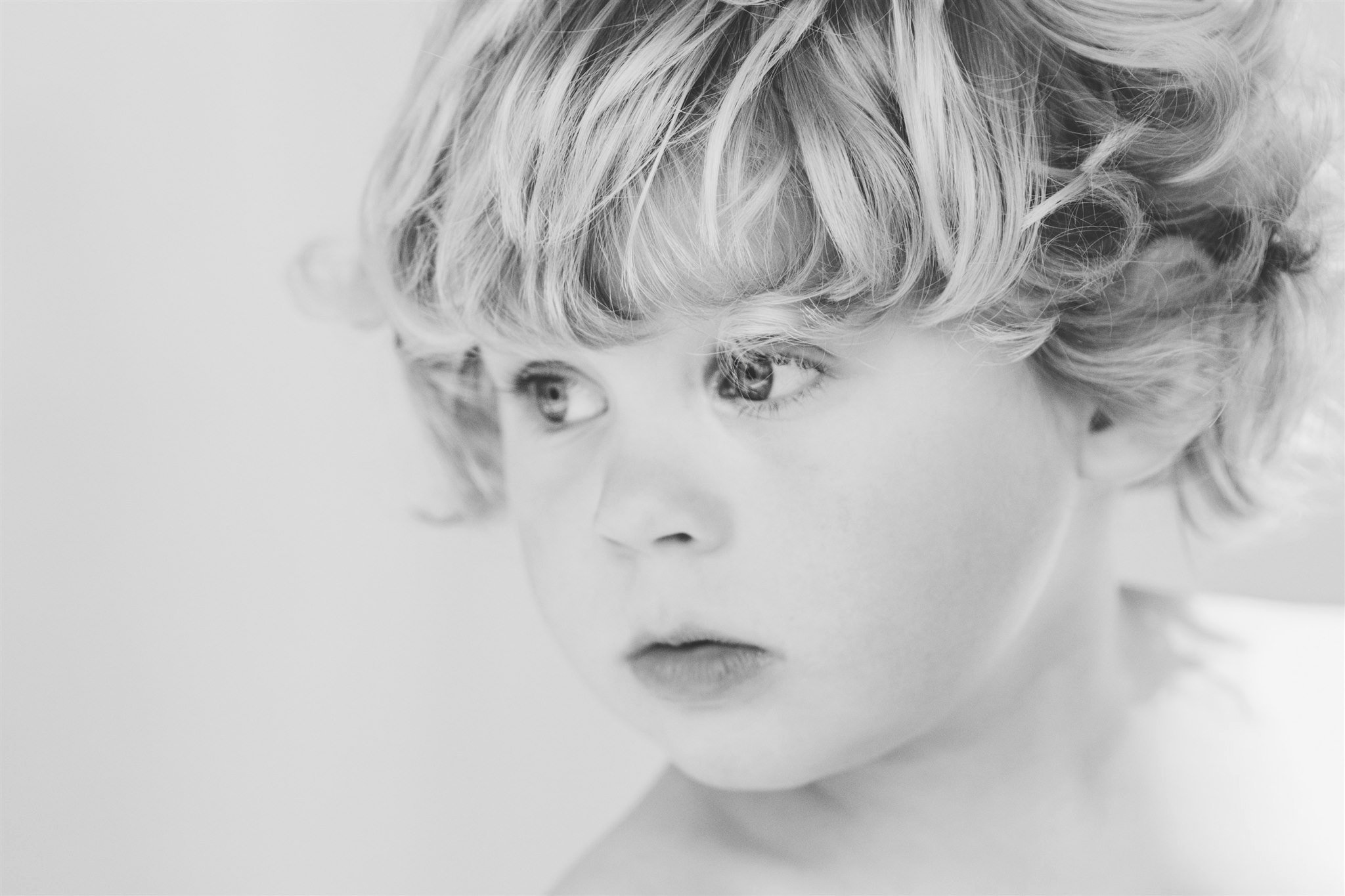 Bild på pojke med fokus på ögon