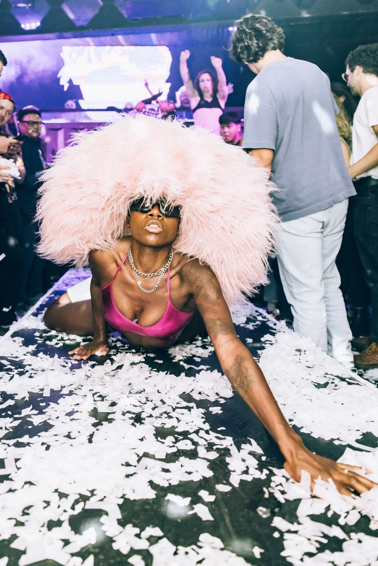 Glitterbox performers entertaining crowd at event