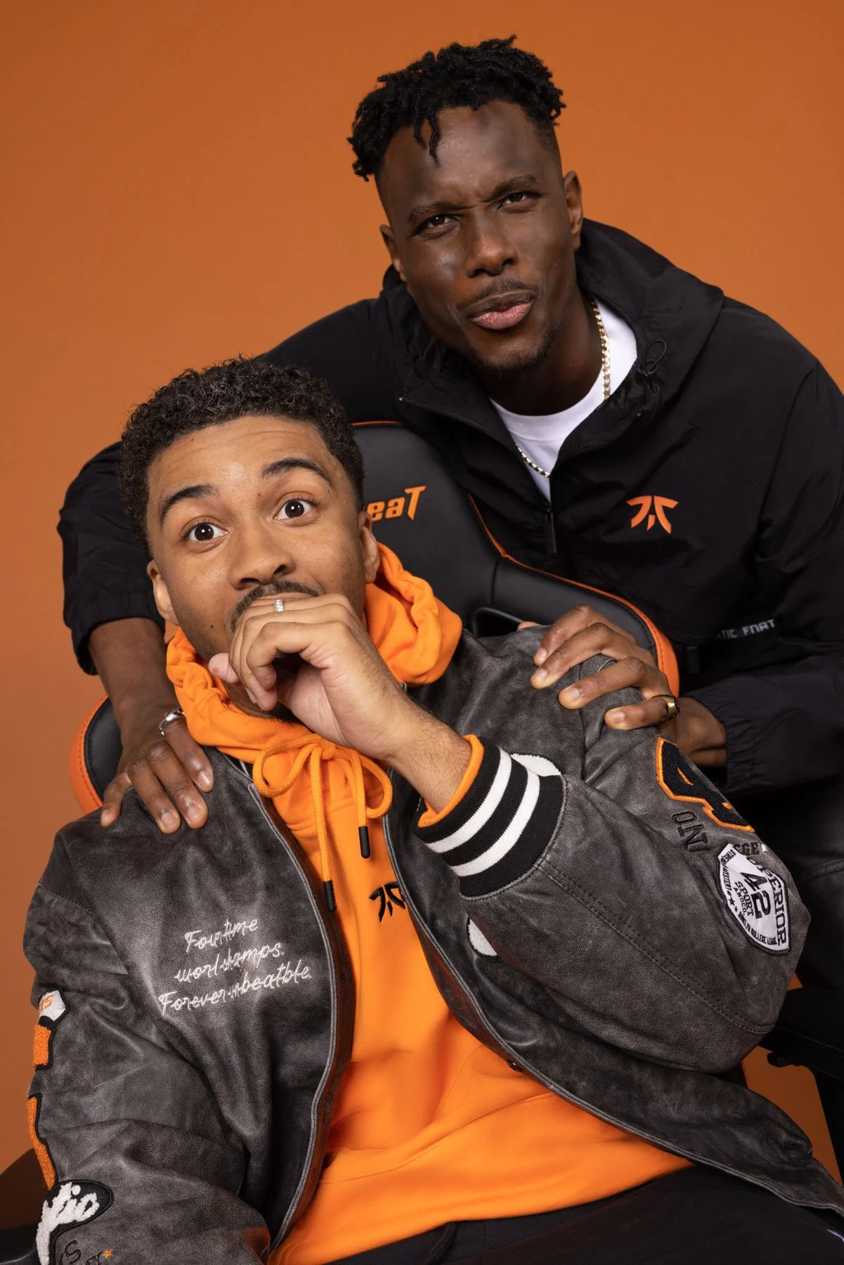 Commercial brand collaboration photography of FNATIC ambassadors for ASOS