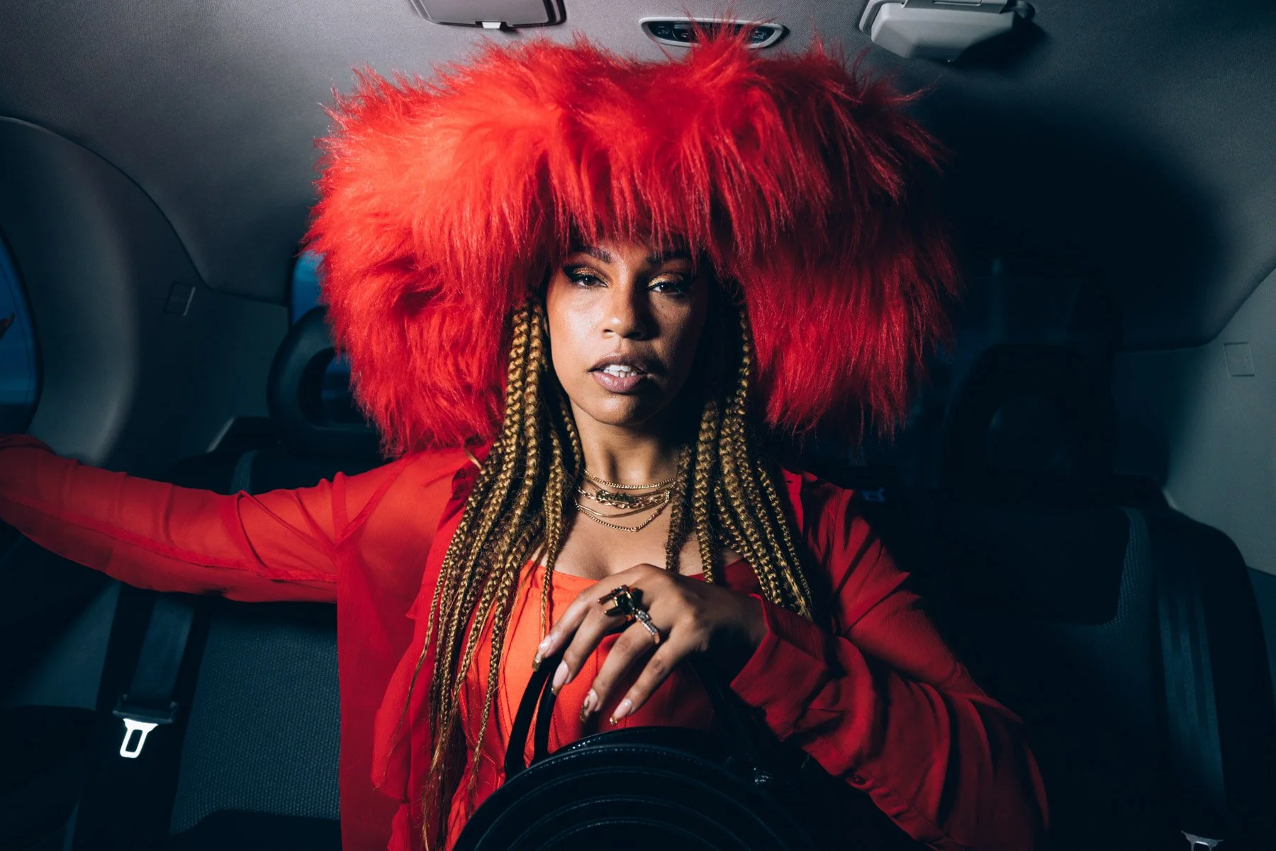 Unit still of Eva Lazarus filming the I’m On My Way music video