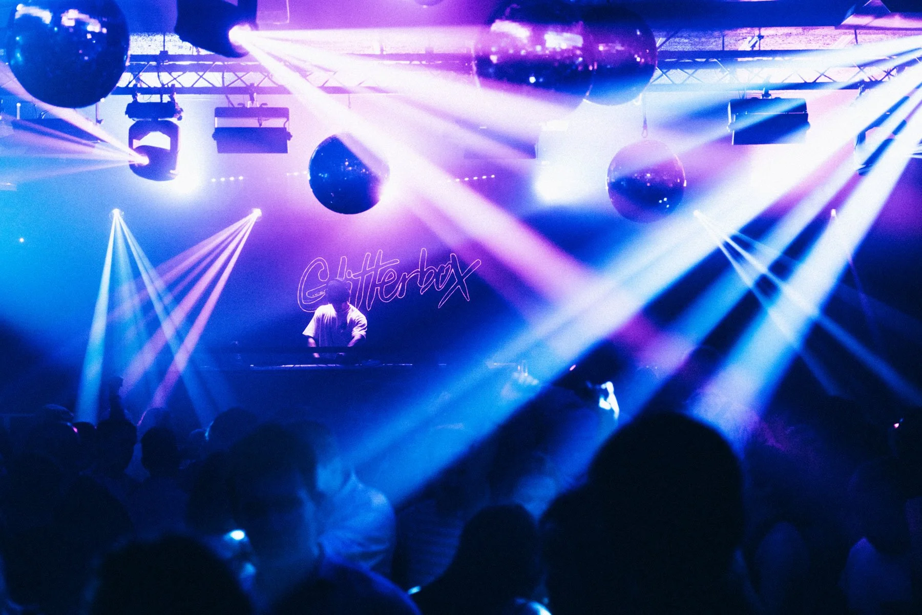 Glitterbox dancers performing at club night