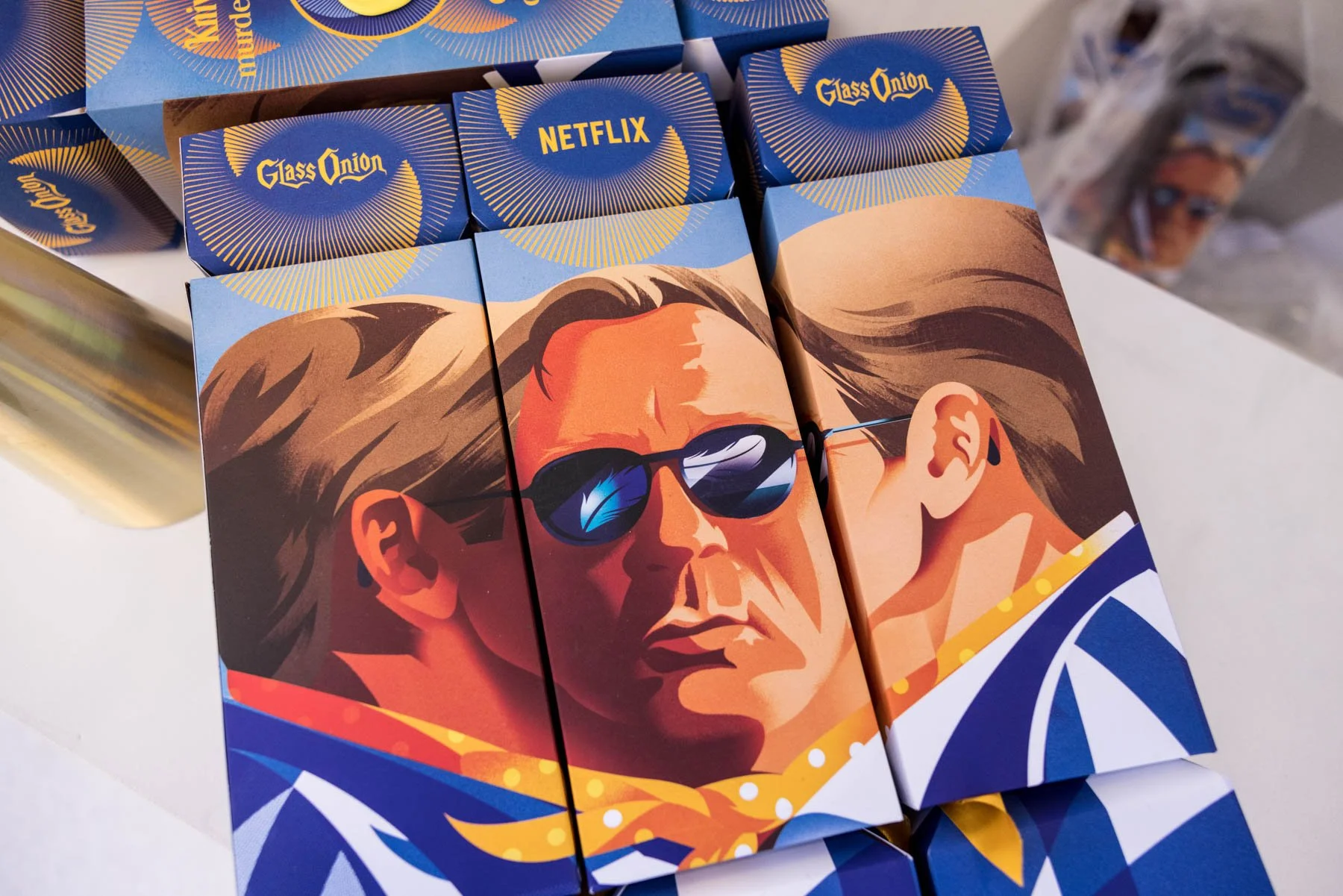 Entertainment brand activation photography for Glass Onion