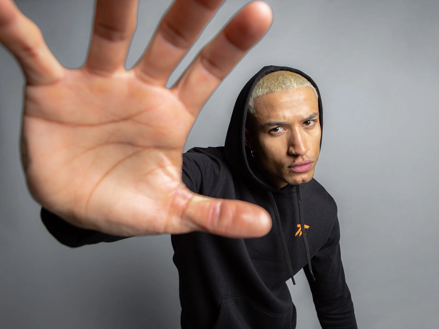 Streetwear fashion photography showcasing FNATIC designs