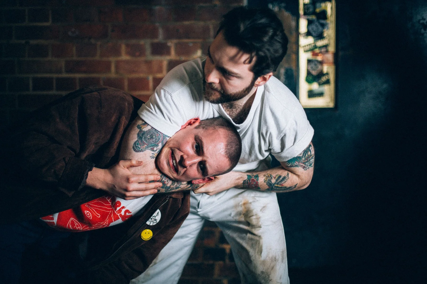 Unit still of Kojaque and extra on set of Shmelly music video