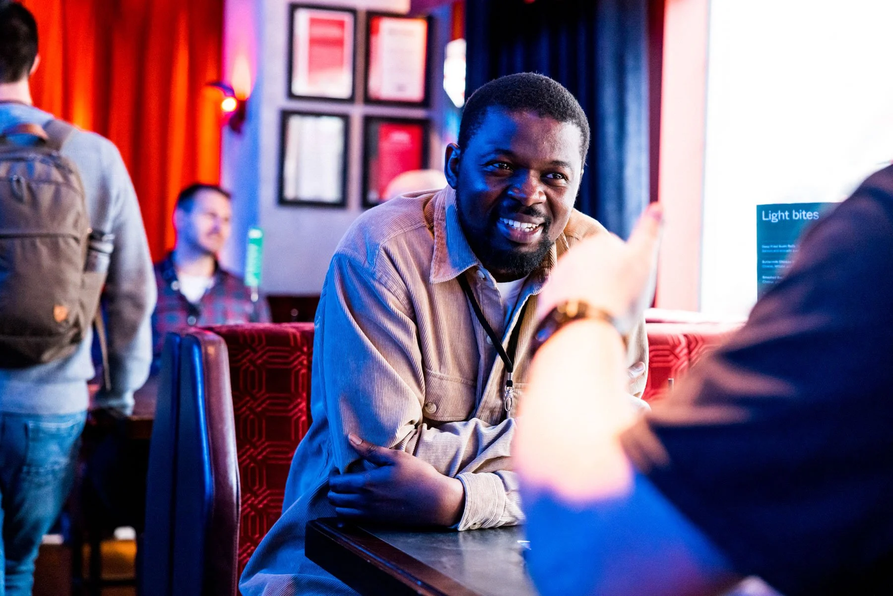 Wide view of corporate event at Hijingo