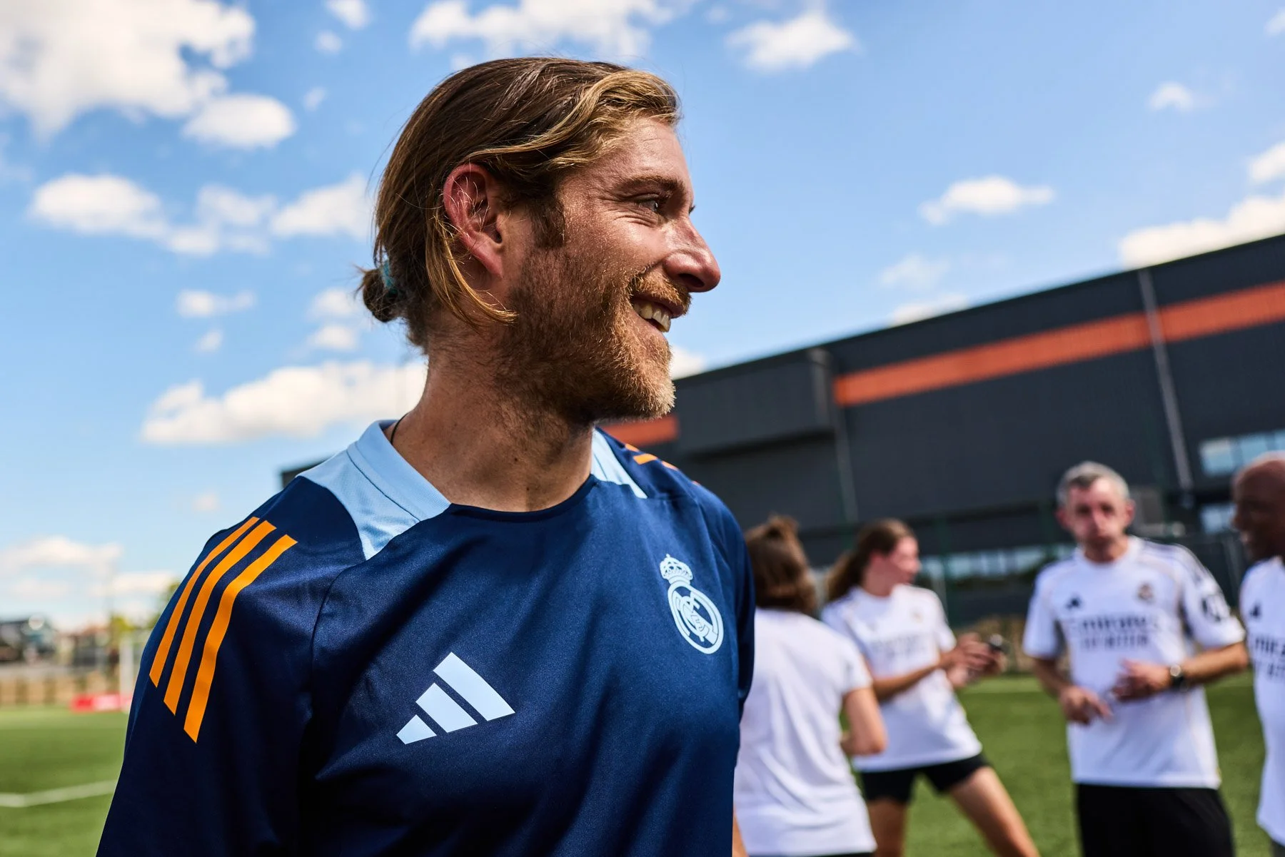 Sports brand event photography of Real Madrid coach