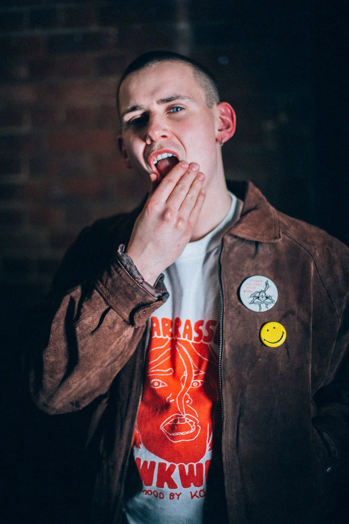 Editorial BTS portrait photography of Kojaque on music video production