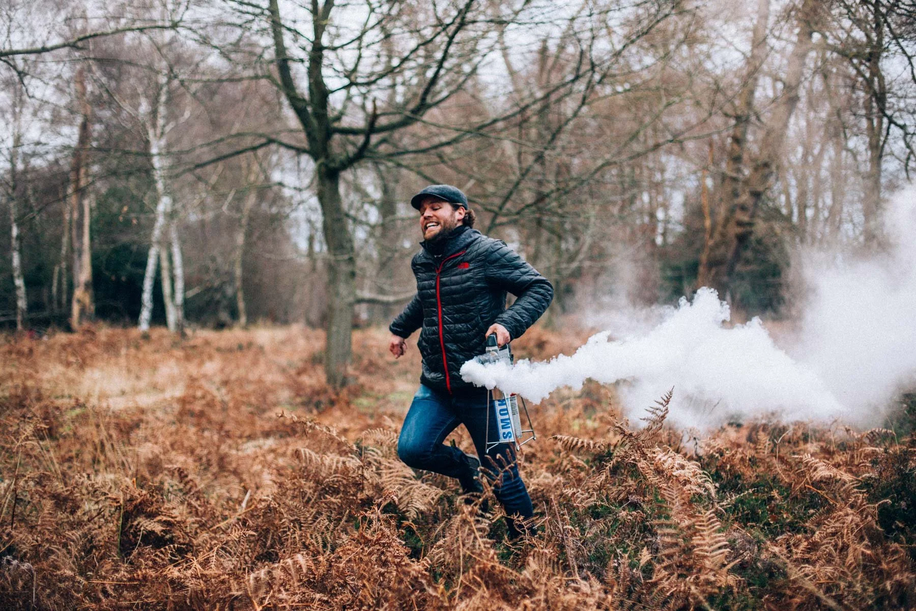Behind-the-scenes unit still of production crew on Subculture The River Bend set
