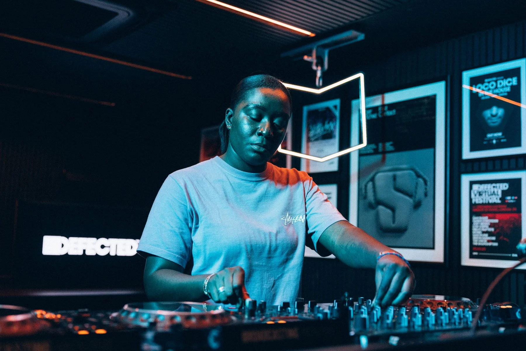 DJ Kitty Amor performing at Defected Records event