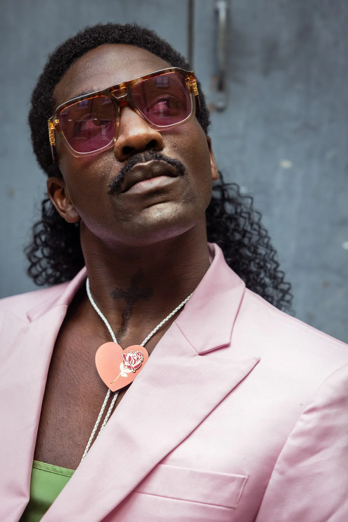 Western inspired hair fashion editorial portrait