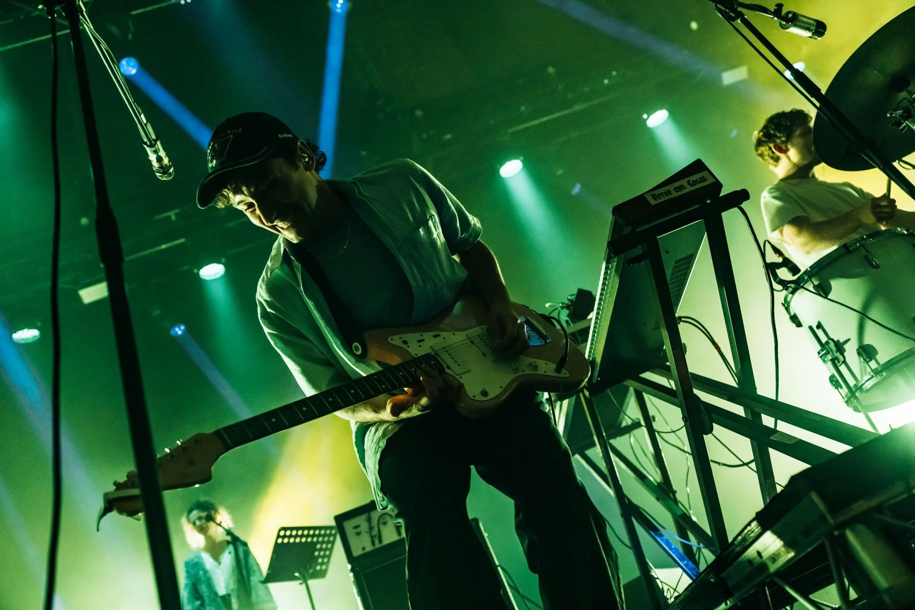 Live music photography of Squid performing in London