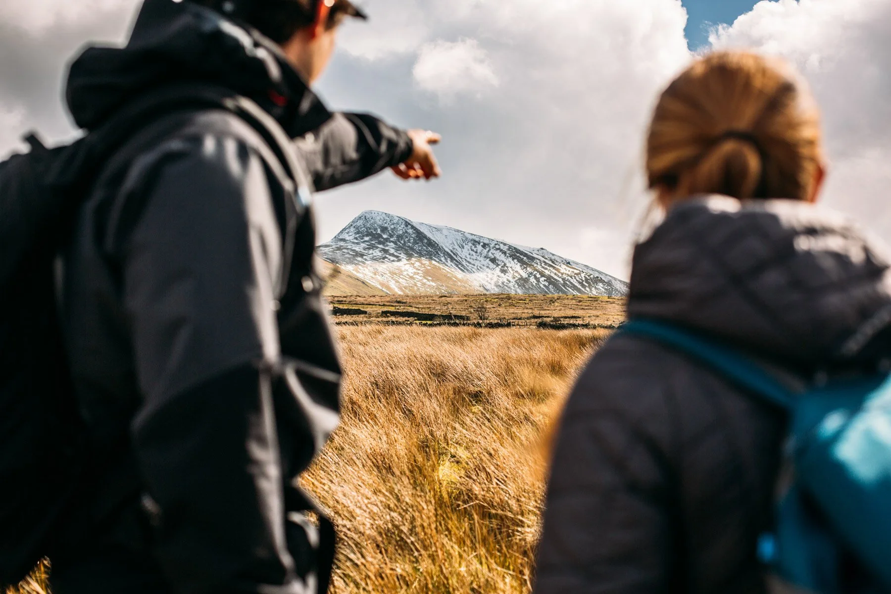 Austen and Lizzy before ascent in Wales