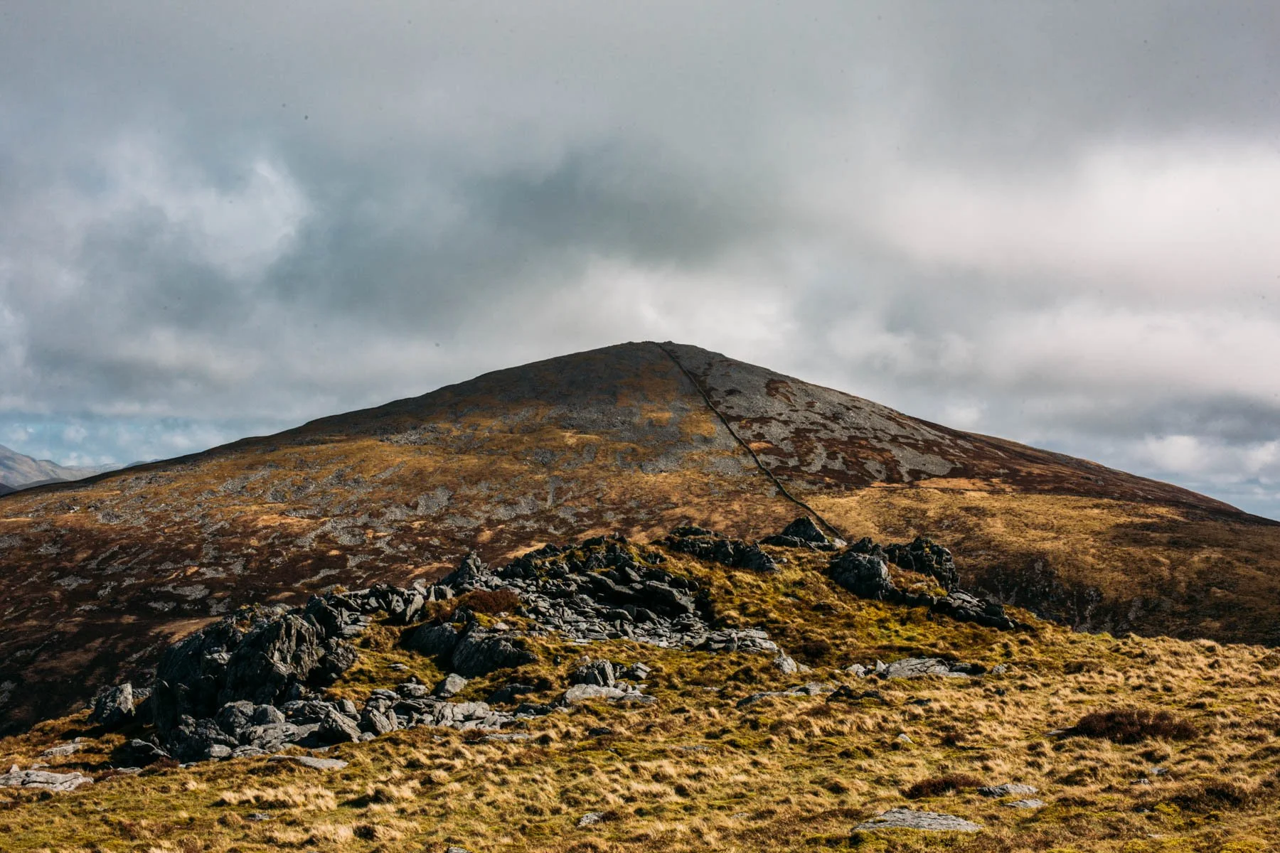 Beginning of the Nantlle Ridge in Wales