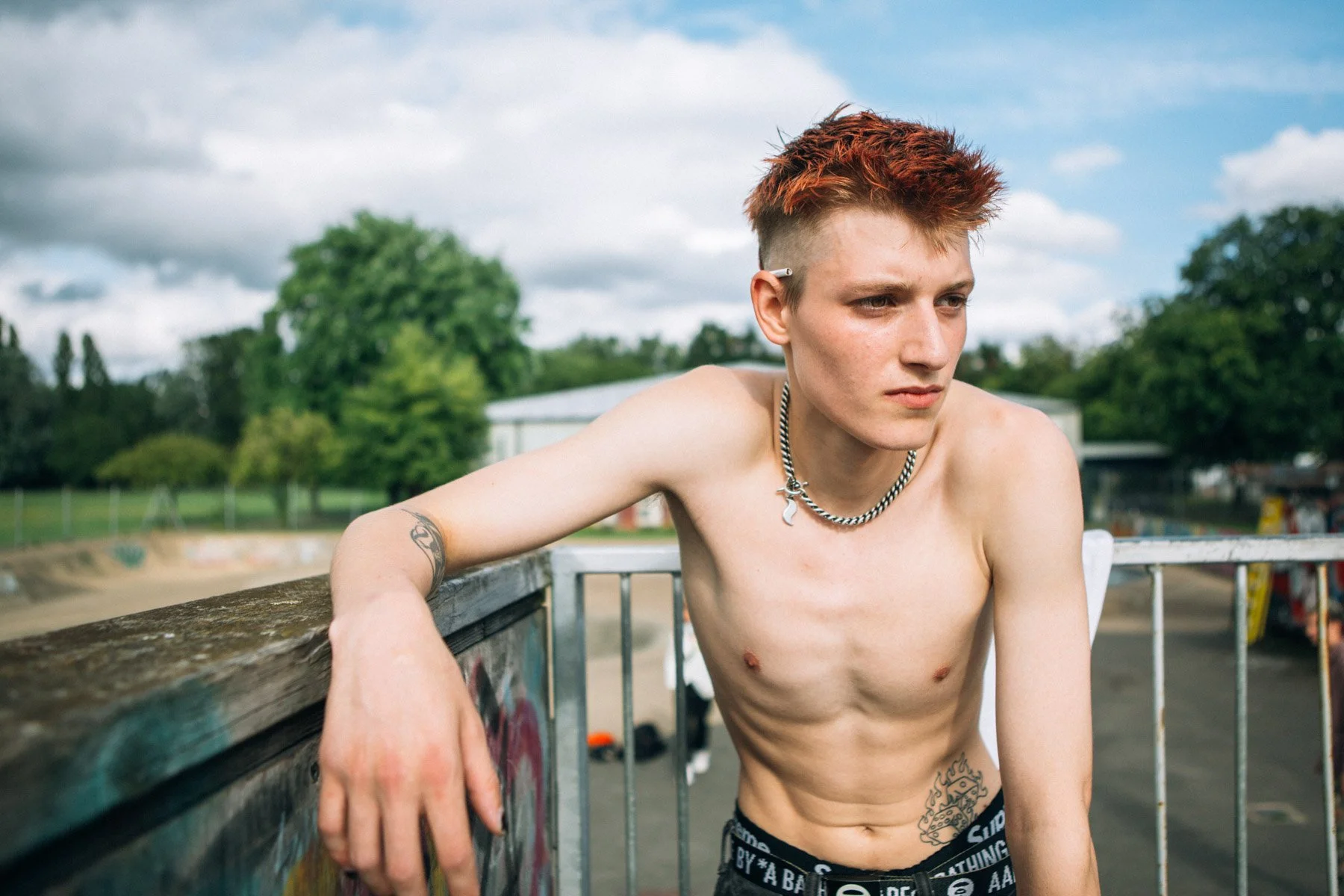 Creative Head and BaByliss Pro skatepark editorial shoot