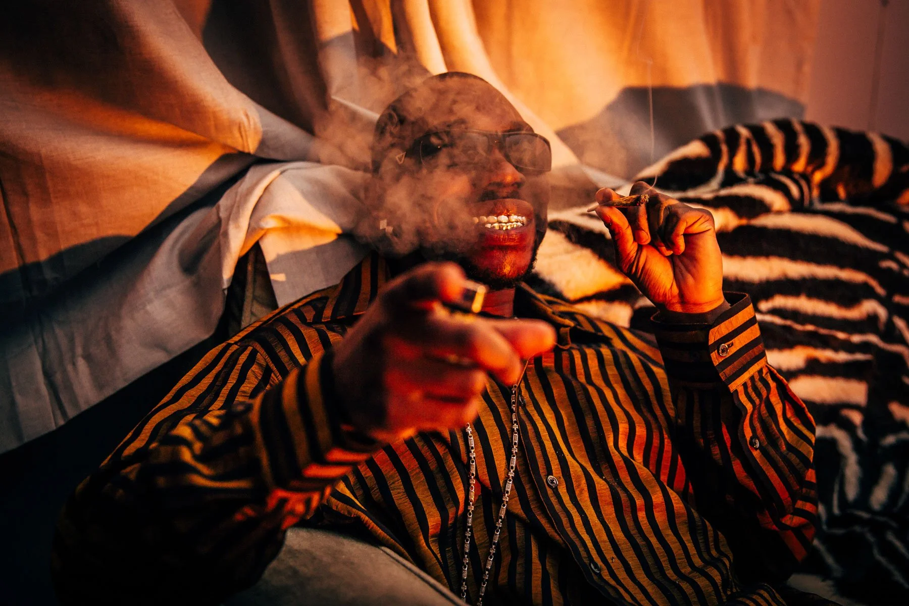 Editorial portrait photography of musician L-Zee Roselli